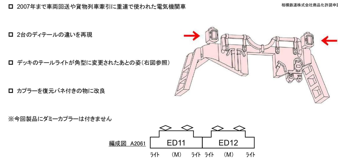 マイクロエース A2061 相模鉄道 ED11+ED12 角型テール 重連セット
