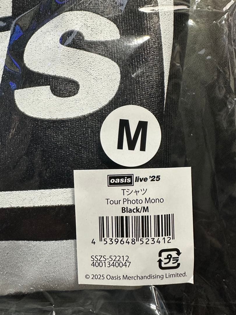 【oasis】 oasis live’25 Tシャツ ブラック M