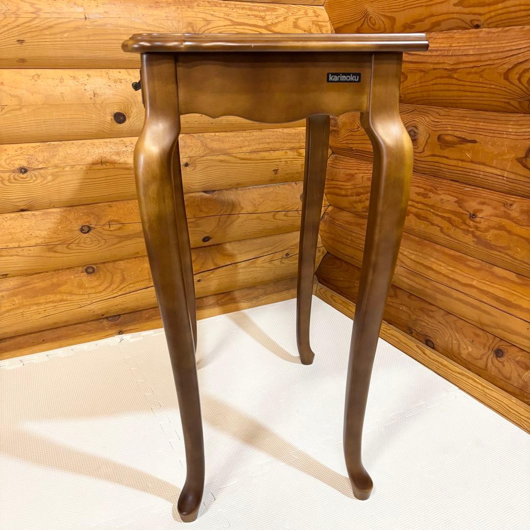 【美品】カリモク karinoku 猫足 コンソールテーブル サイドテーブル