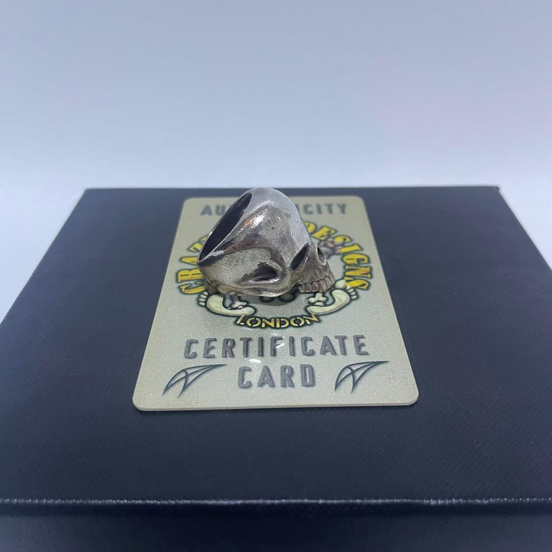 定価79640円 CRAZY PIG EVIL SKULL RING SMALL