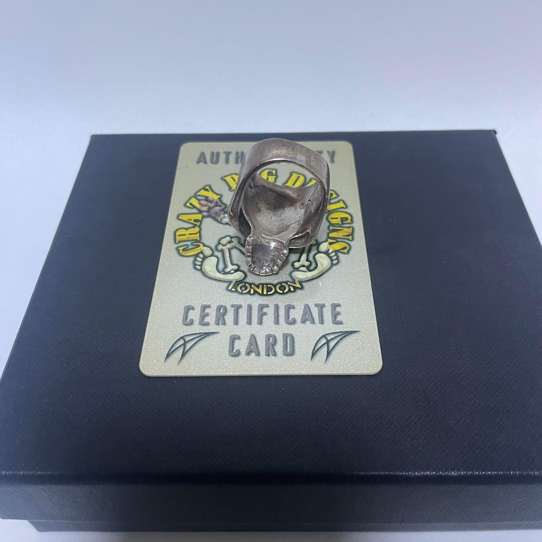 定価79640円 CRAZY PIG EVIL SKULL RING SMALL