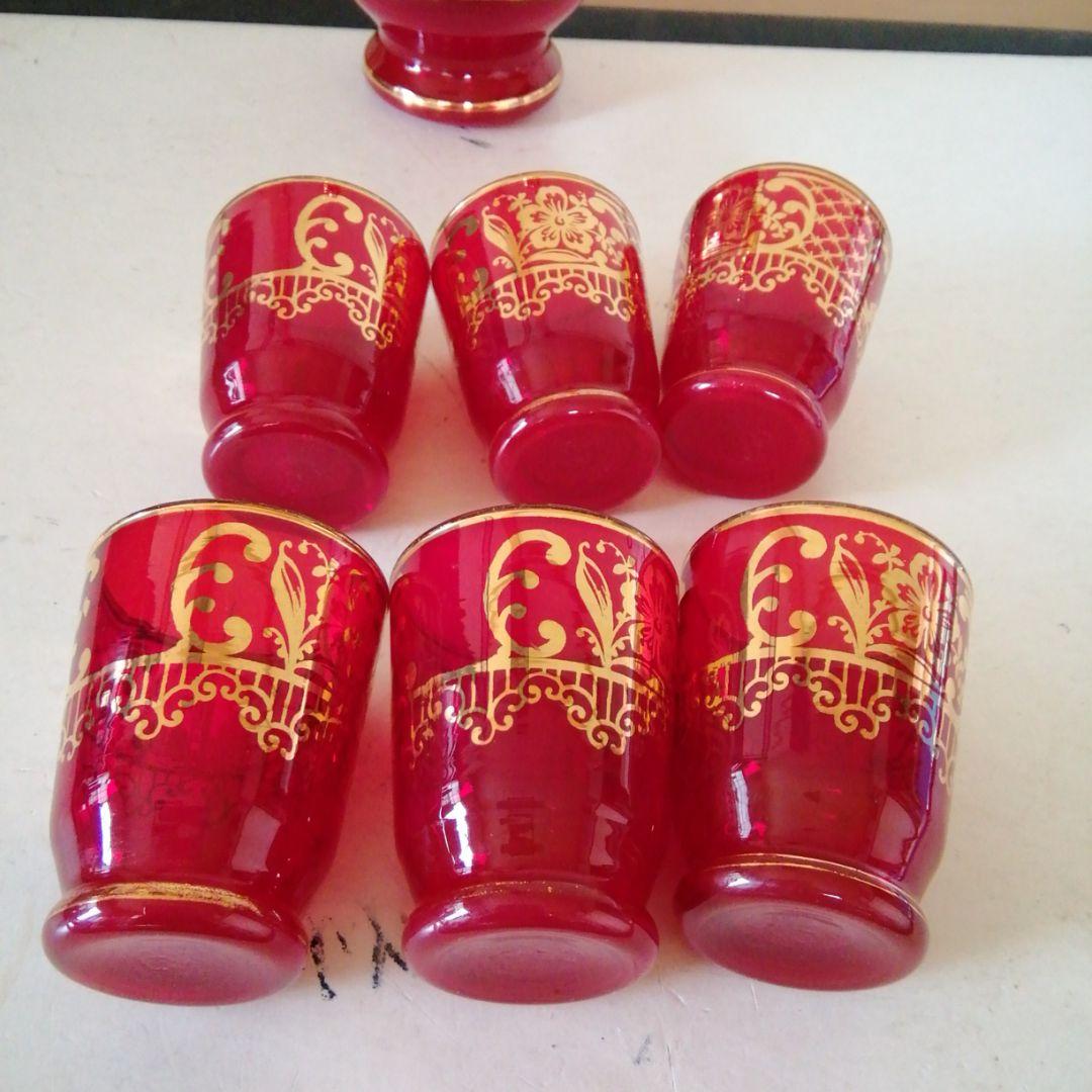 ベネチア？のグラスとデキヤンター7点。