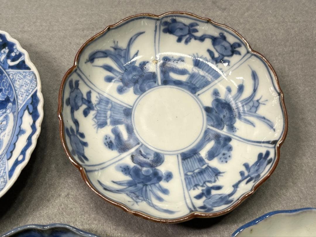古伊万里　染付　小皿　豆皿コレクション　五枚