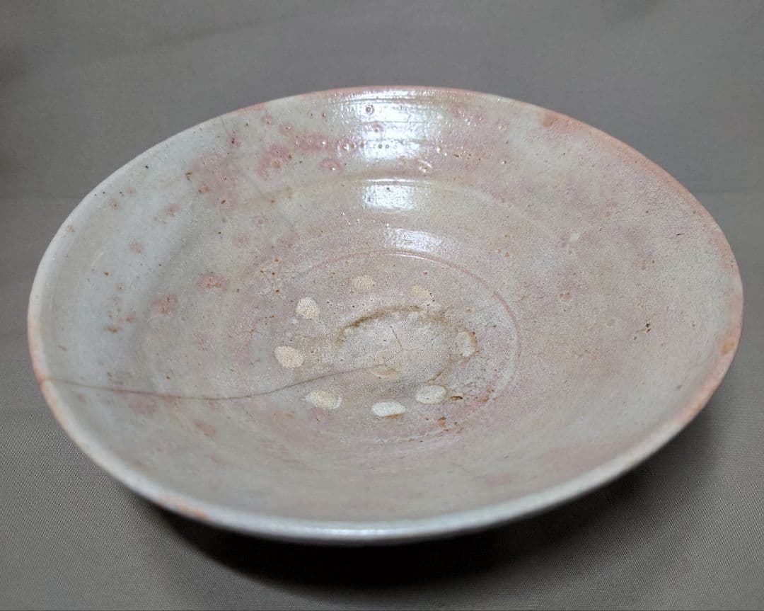 李朝　御本手茶碗　平茶碗　夏茶碗