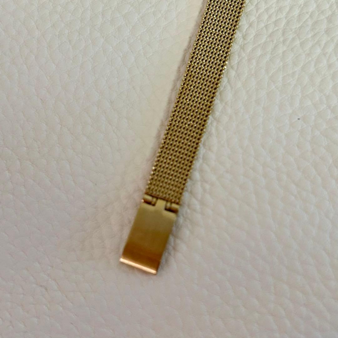 美品⭐︎ agete ドレスウォッチ　ゴールドメッシュベルト