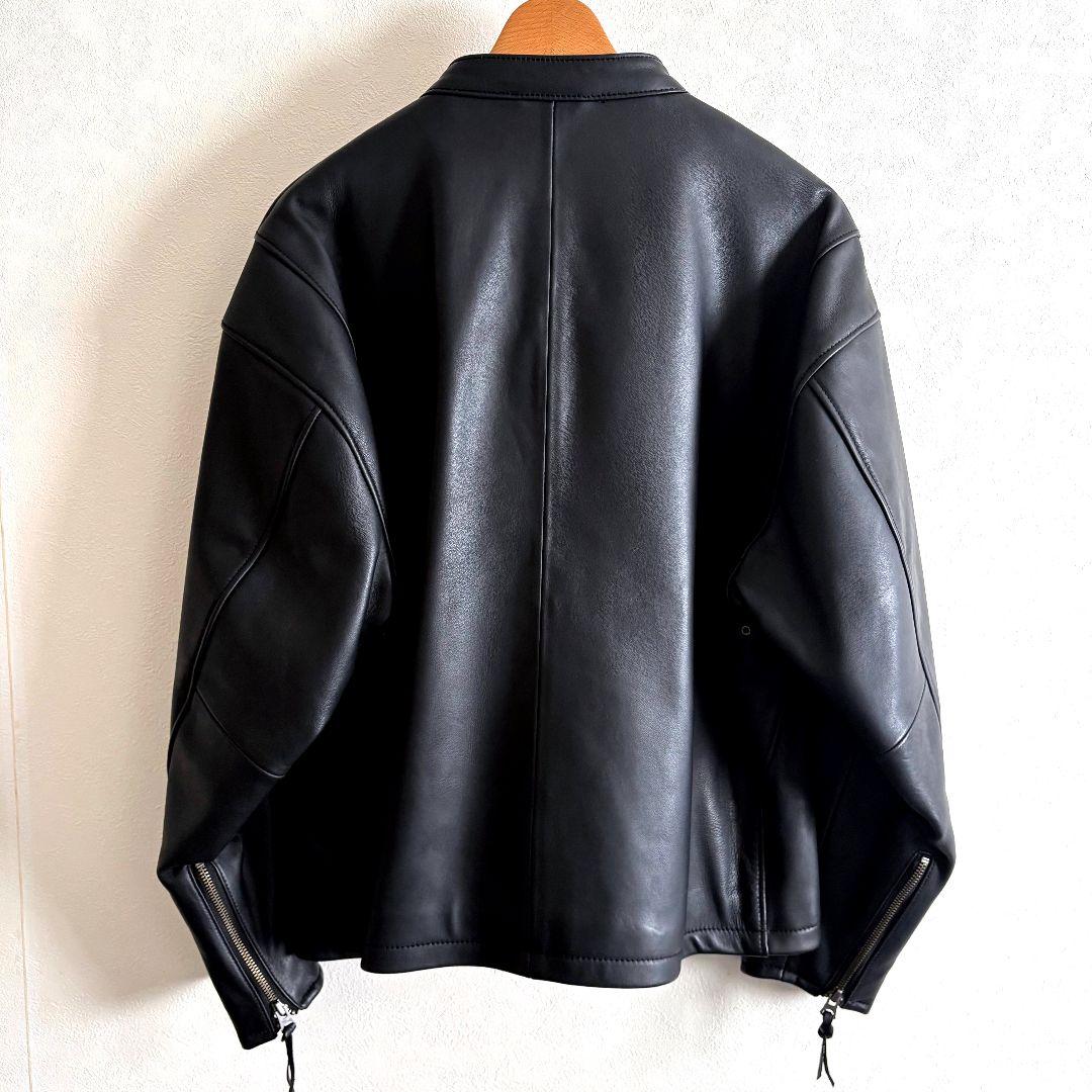 モンキータイムオーバーサイズレザーライダースジャケット本革メゾンスペシャル好きに