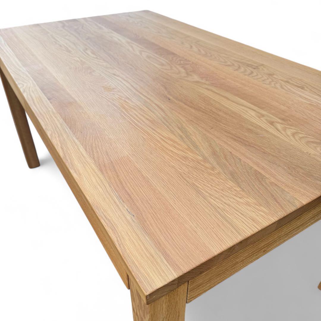 【美品】無印良品 MUJI 140cm ダイニングテーブル 引出付 2021年