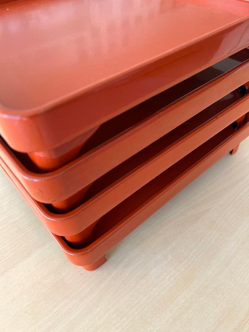 骨董　江戸末期　脚付き　盆4枚