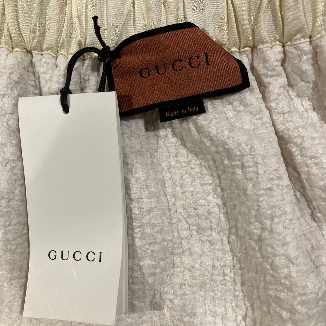 GUCCI ホワイト フレアスカート