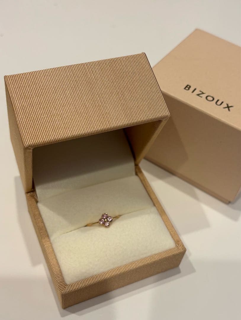 最終値下げ【美品】 bizoux シャンパンガーネット　アナイス　9号