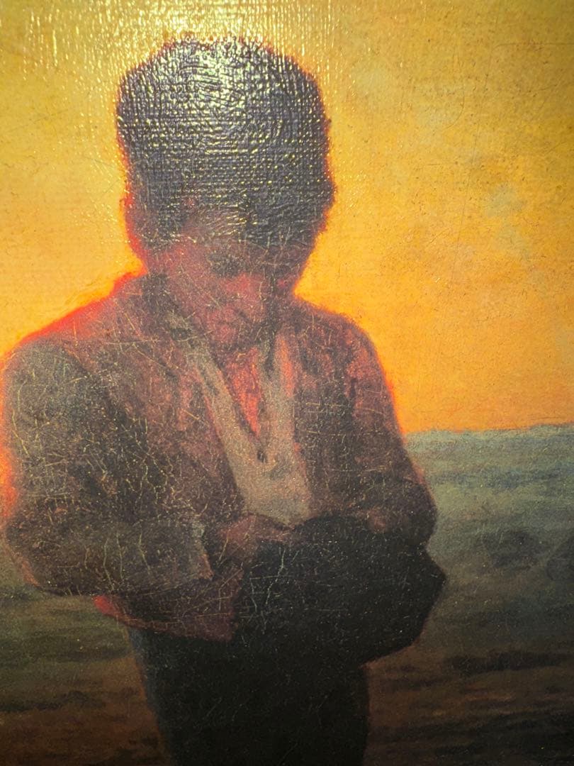 中古 晩鐘 ジャン=フランソワ・ミレー 1859 複製 毎日学校美術館 F25号