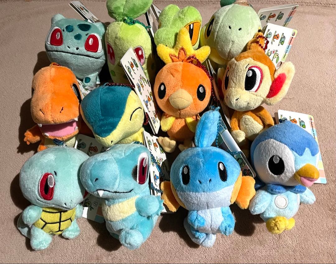 ポケモン 連れ歩き マスコット ぬいぐるみ 全12種セット タグつき完品