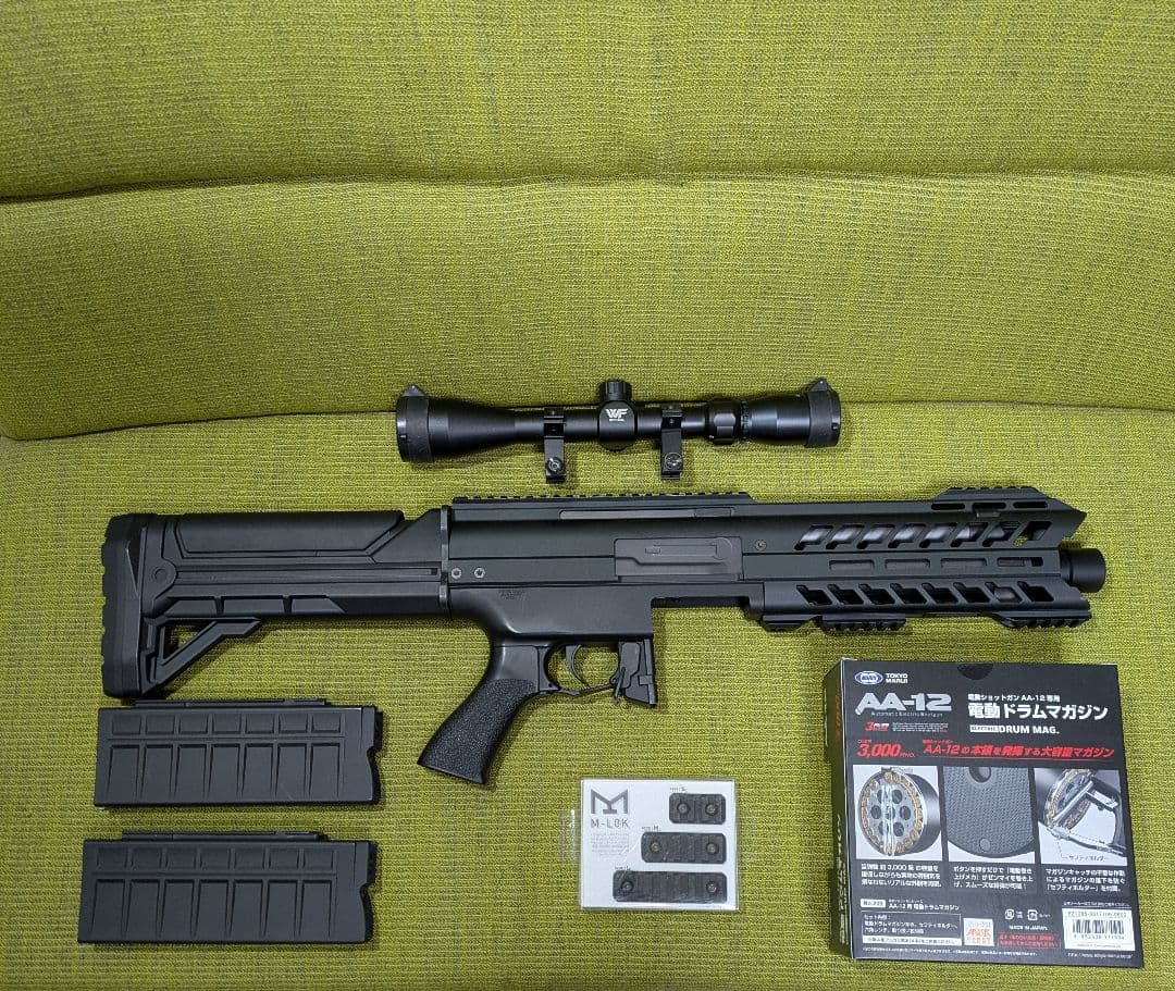 (美品)　東京マルイ　電動ショットガン　SGR-12 ドラムマガジン付き