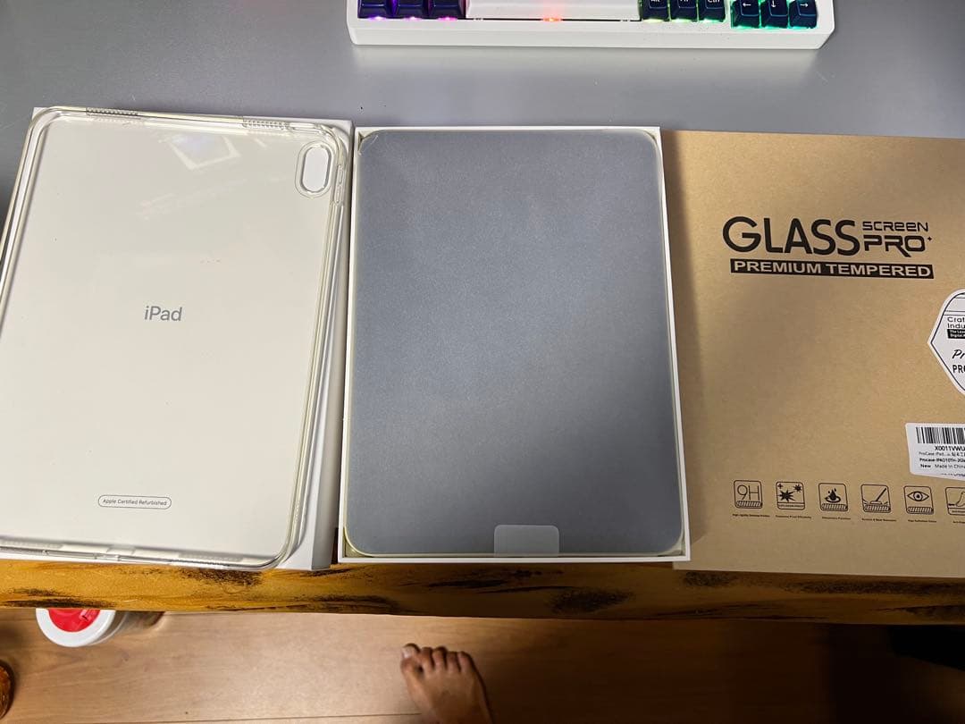 【超美品】ipad10 半年保証有　64G 付属品有 +予備ケーブル、充電器付