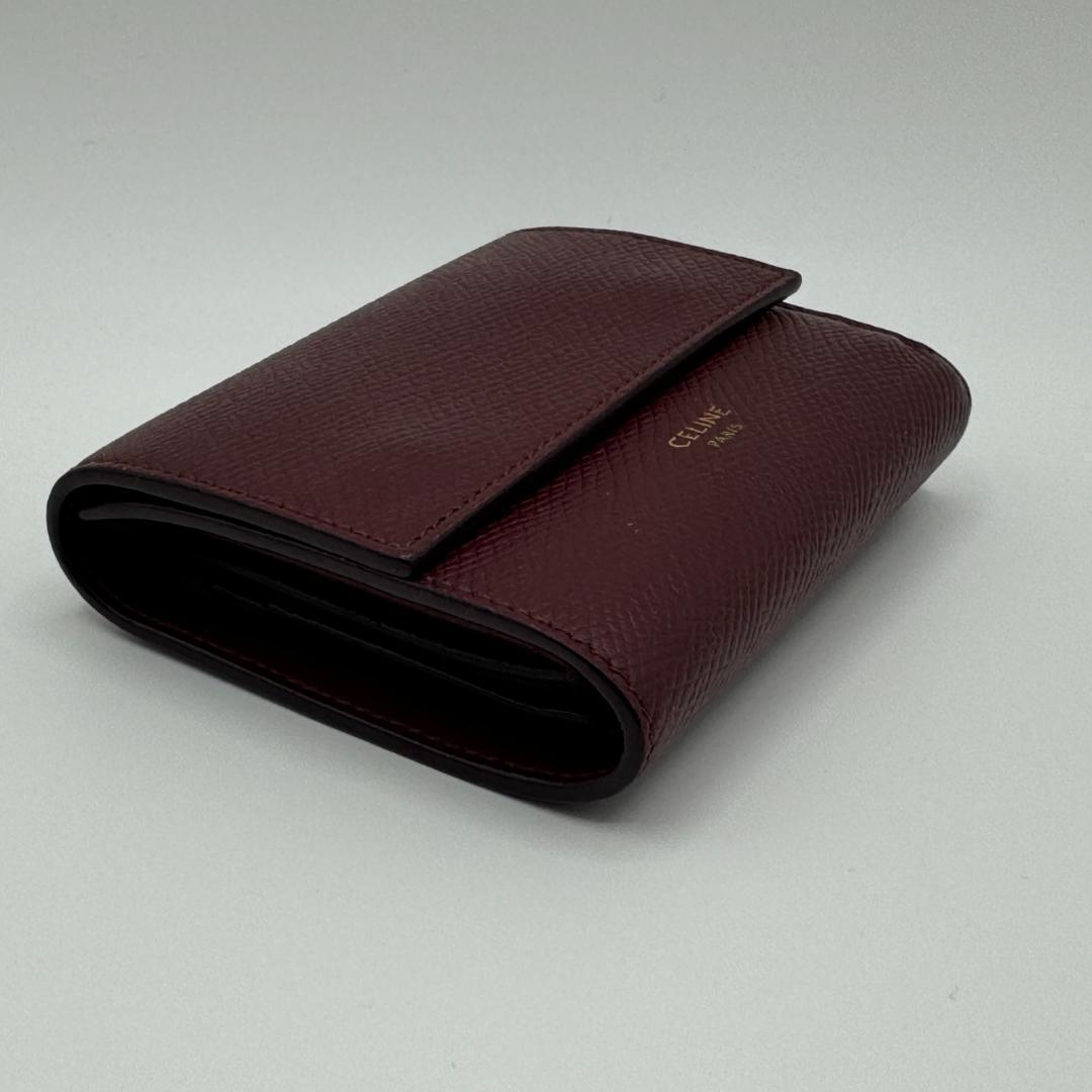 【匿名配送】セリーヌ レザー スモールトリフォールド 三つ折り財布