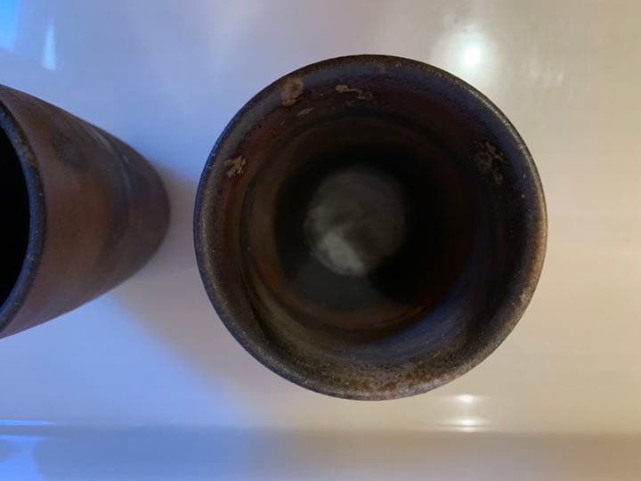 再値下げ！備前焼　麦酒盃　石田安弘造　新品