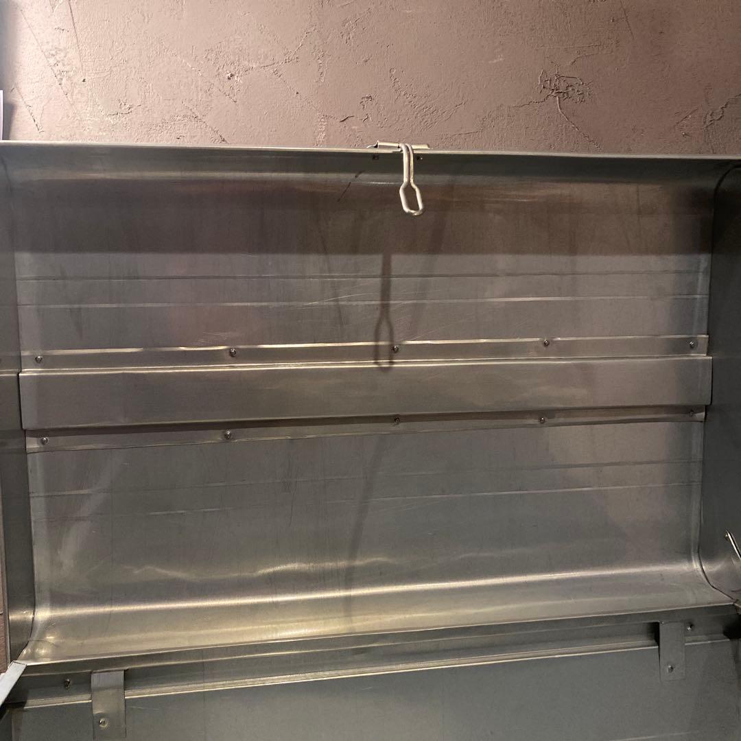 ブリキのトランクケース ヴィンテージ インテリア 収納 キャンプ L