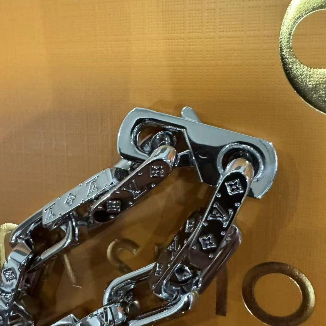 【即決大歓迎】 ブレスレット コリエチェーンモノグラム シルバー