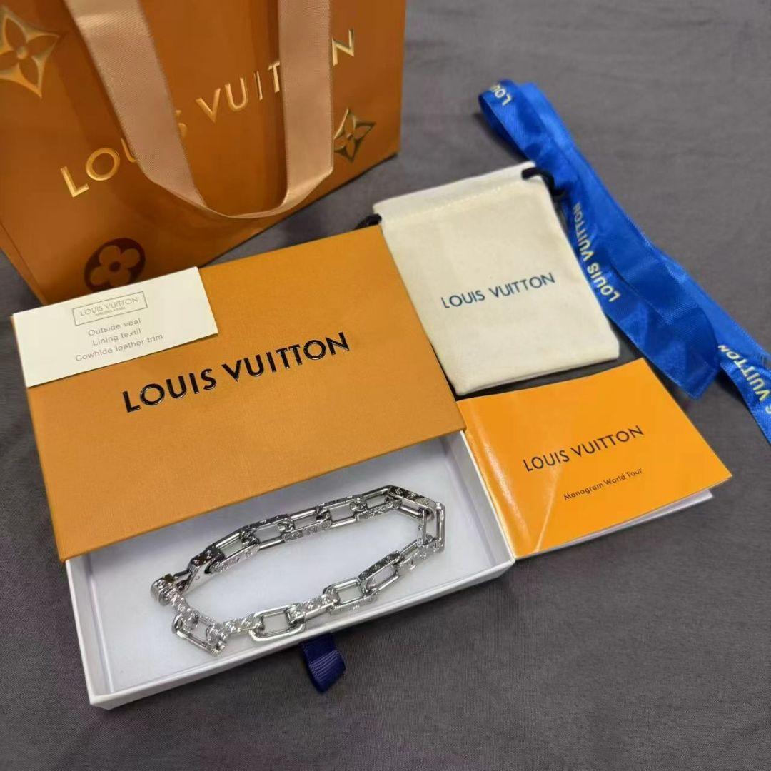 【即決大歓迎】 ブレスレット コリエチェーンモノグラム シルバー