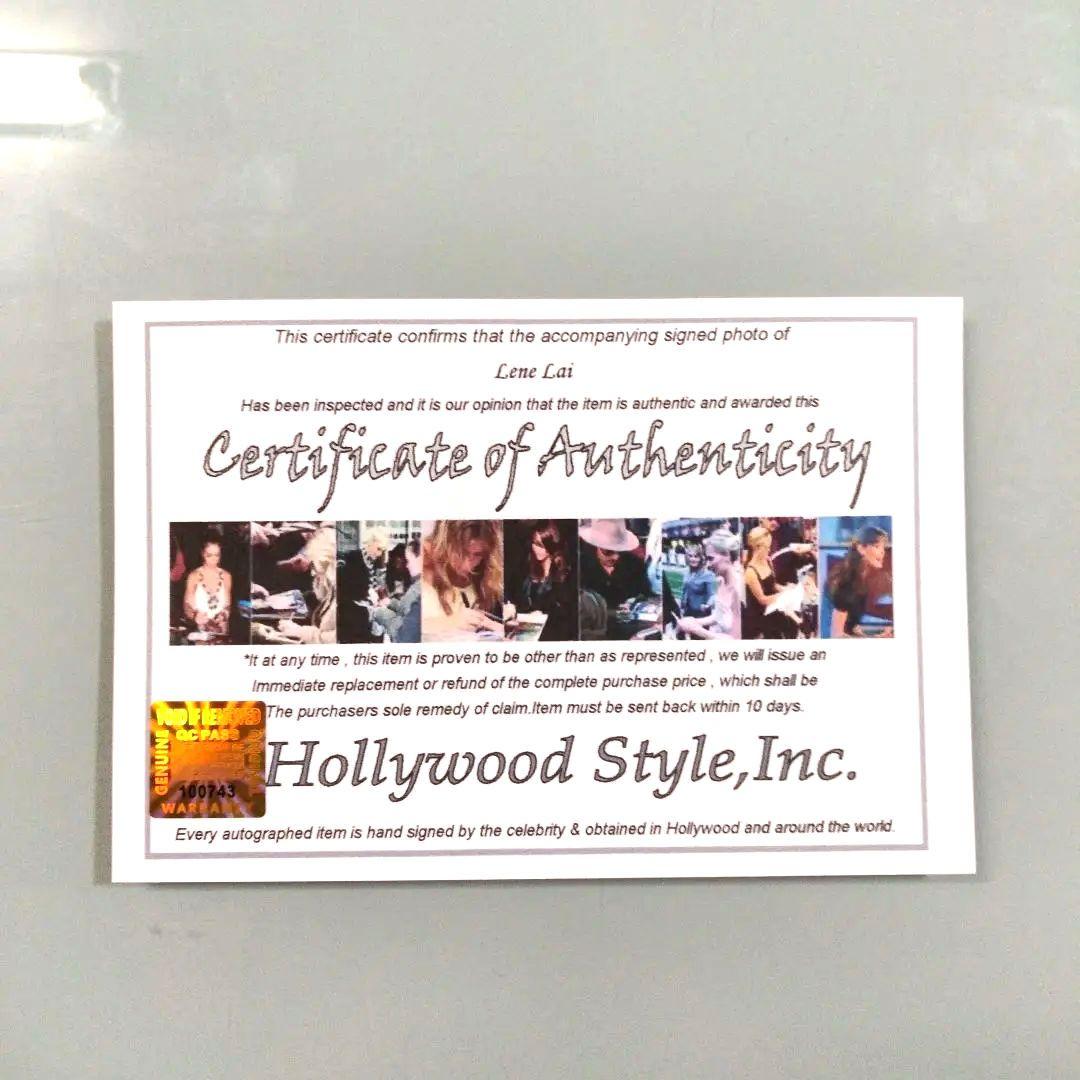 レネ・ライ直筆サイン入り2Lサイズ写真…Lene Lai