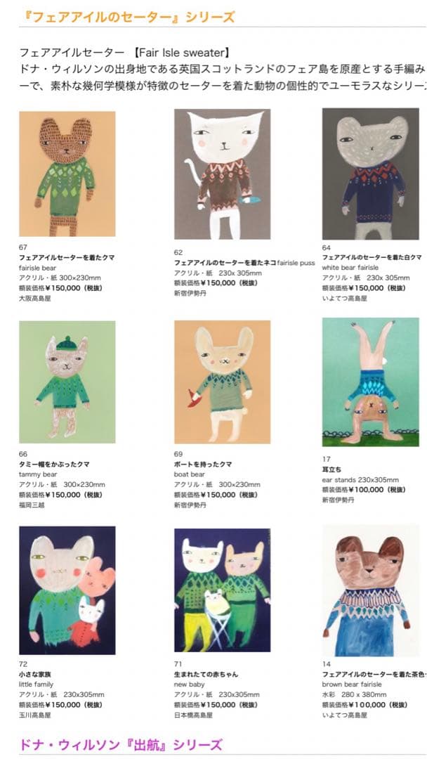 ドナ・ウィルソン 原画「ロビンも黄色いスリッパ」ART station