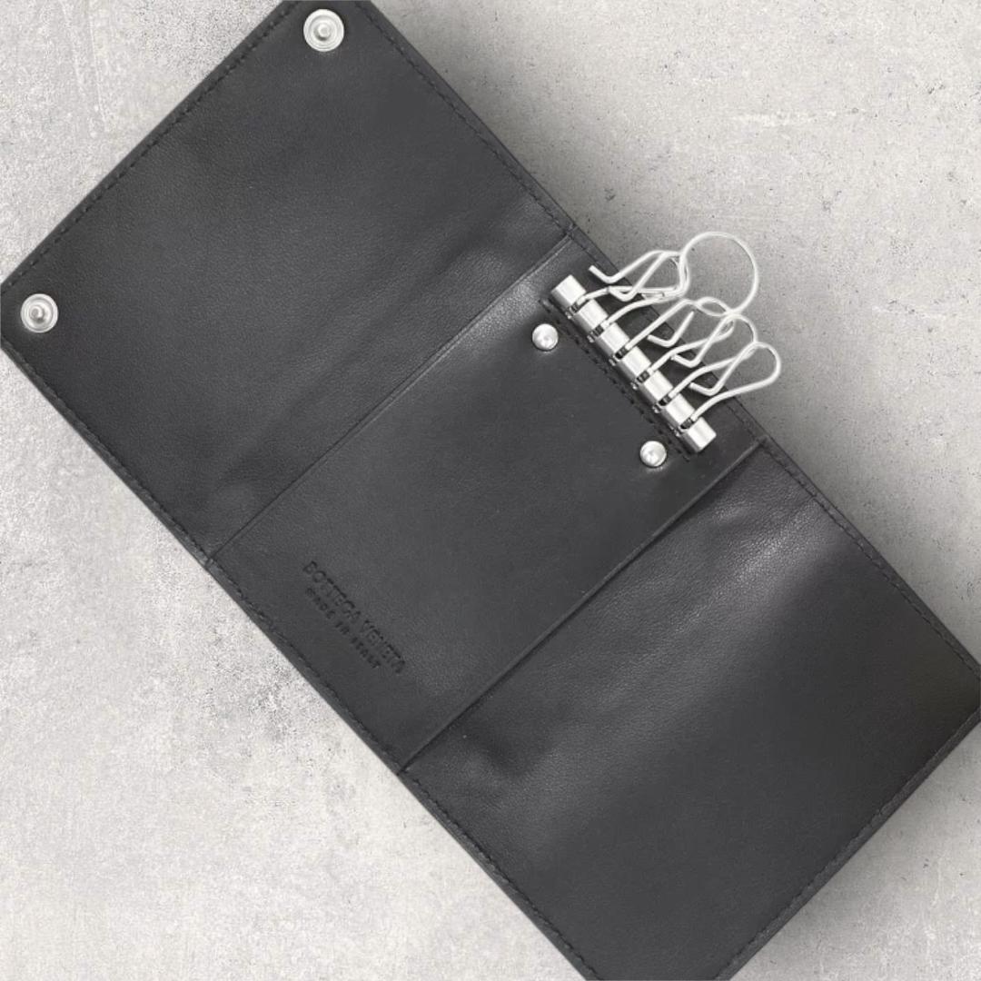 BOTTEGA VENETA ボッテガヴェネタ 6連キーケース レザー ブラック