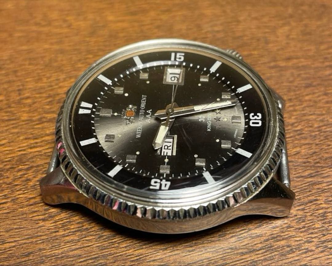 オリエント キングダイバー30石 T104904 ビンテージ稼働品