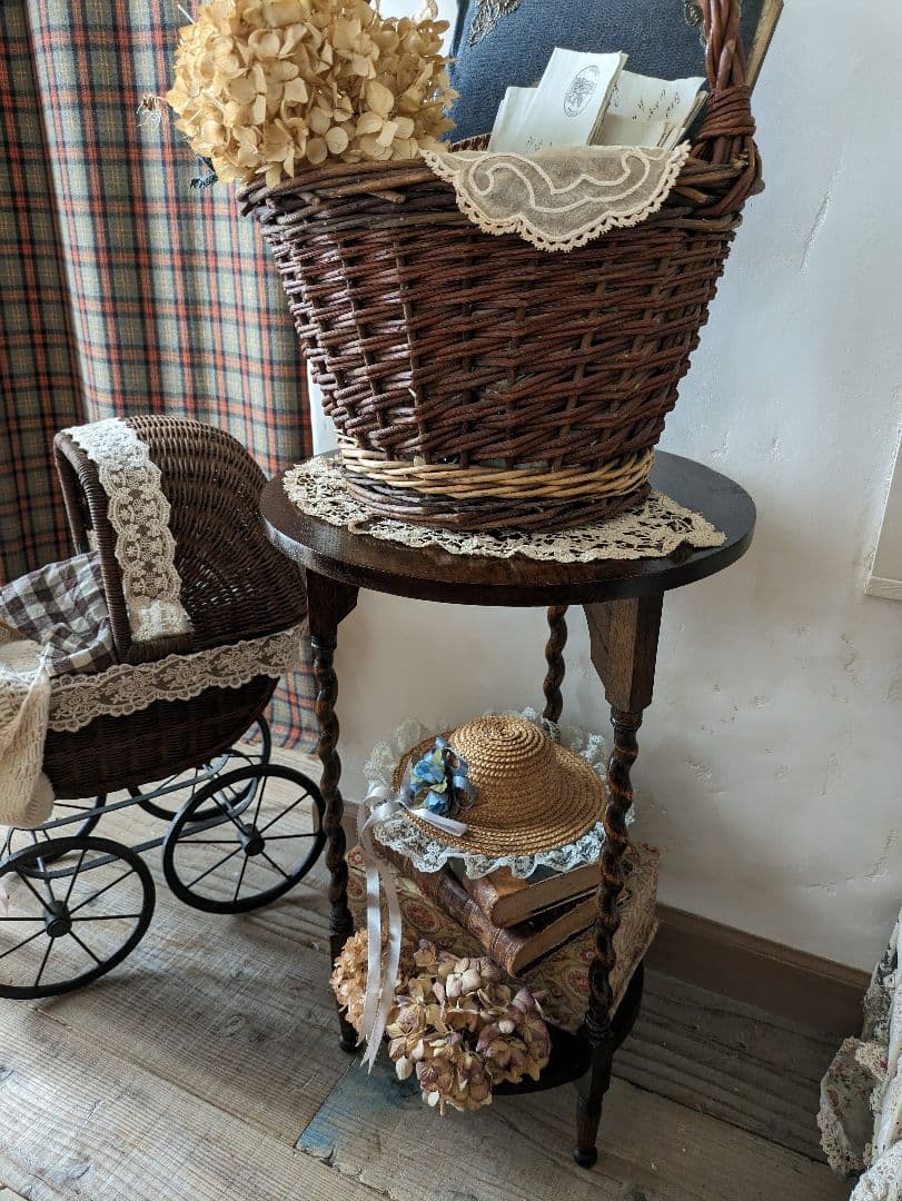 希少　アンティーク　3本脚　サイドテーブル　オケージョナル