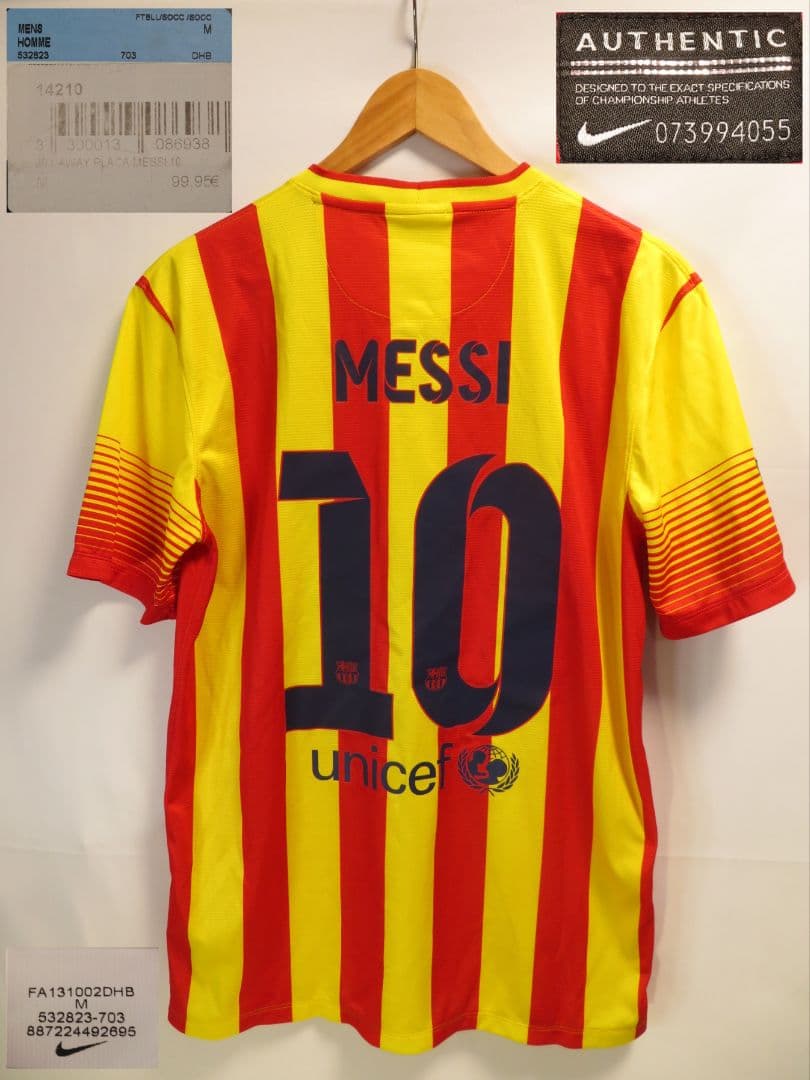 ✅️新品 デット NIKE ナイキ バルセロナ メッシ M ユニフォーム 10