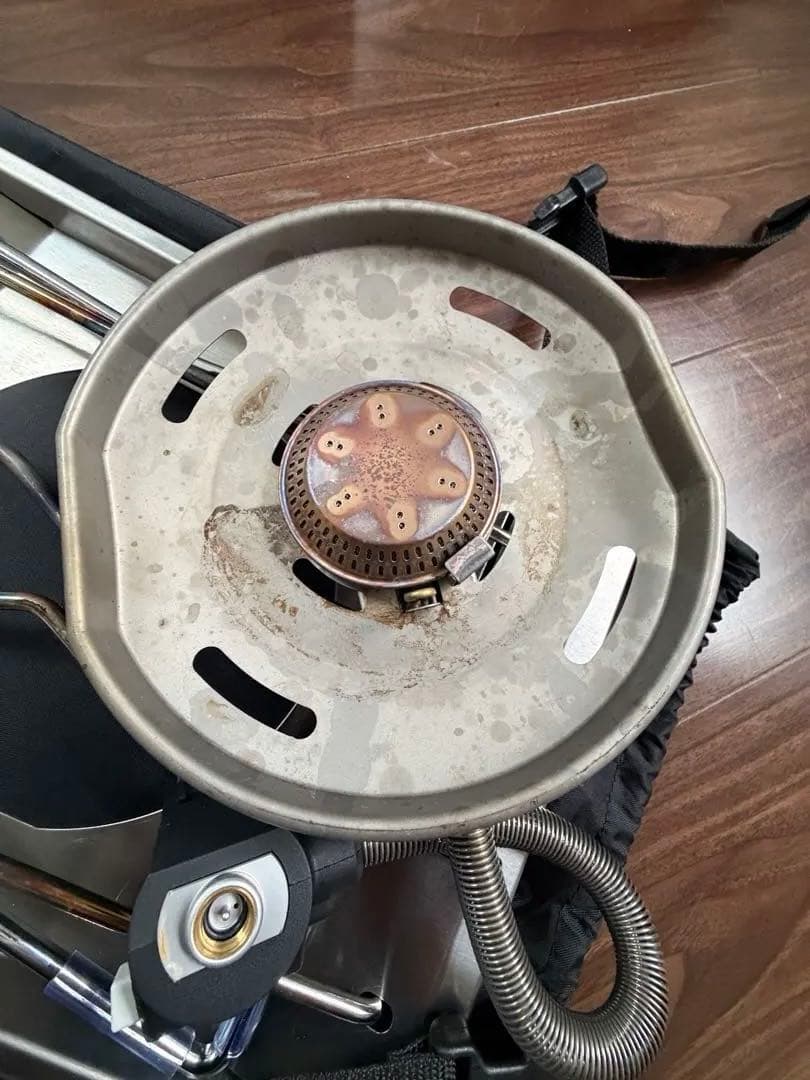 スノーピーク　フラットバーナー　（ガス缶付き）