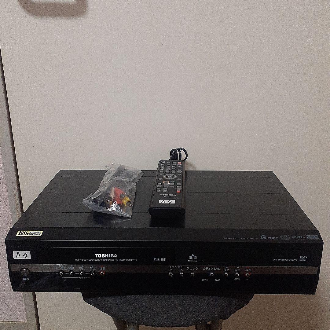 A4　TOSHIBA ビデオ一体型DVDレコーダー D-VR7　動作確認済み