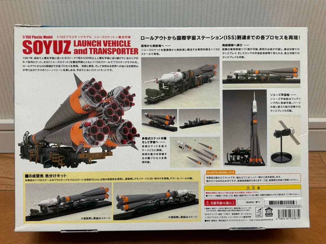 グッドスマイルカンパニー 1/150 ソユーズロケット+搬送列車 未組立