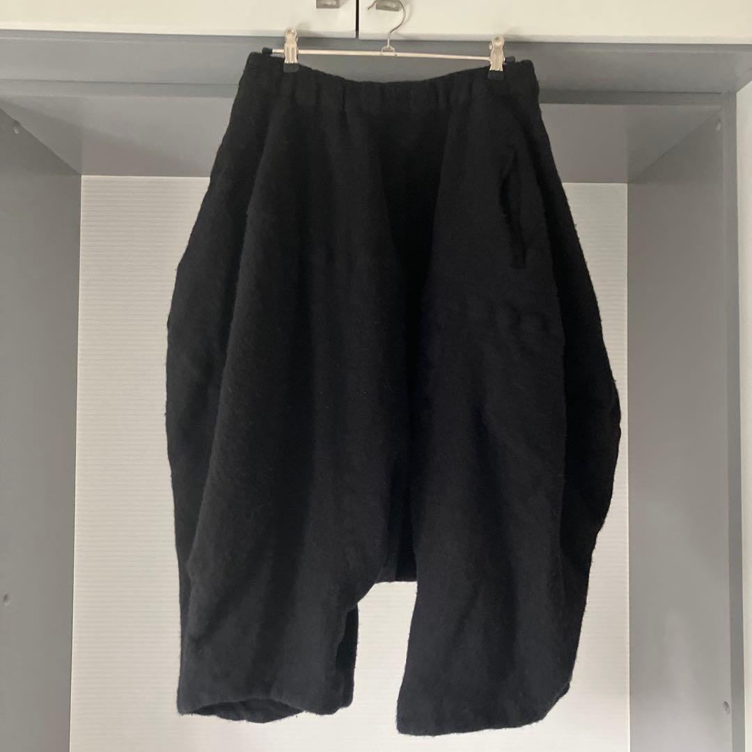 COMME des GARÇONS コムコム　ウール起毛縮絨サルエルパンツ