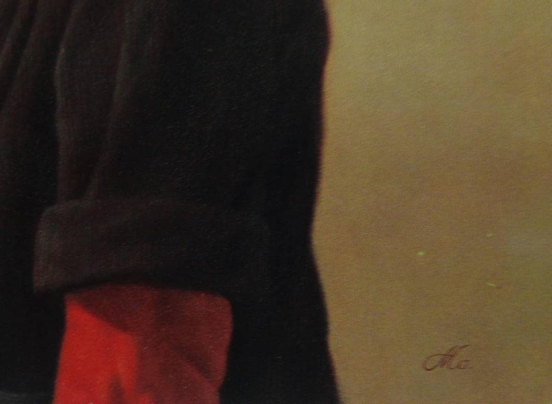 森本 草介　「青い上衣」、厳選、希少画集・額装画、人気作品、新品高級額 額装付