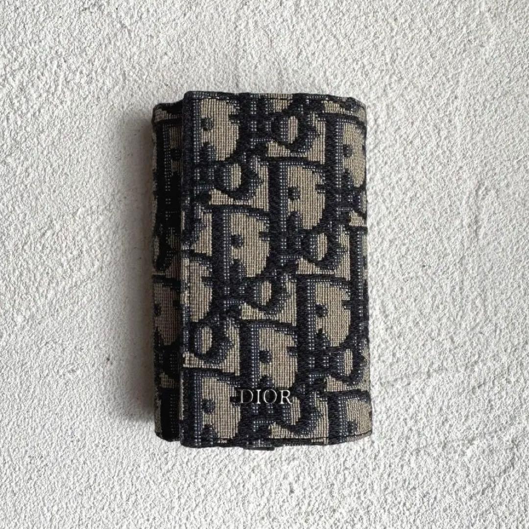DIOR HOMME ディオール オブリーク ジャカード キーケース トロッター