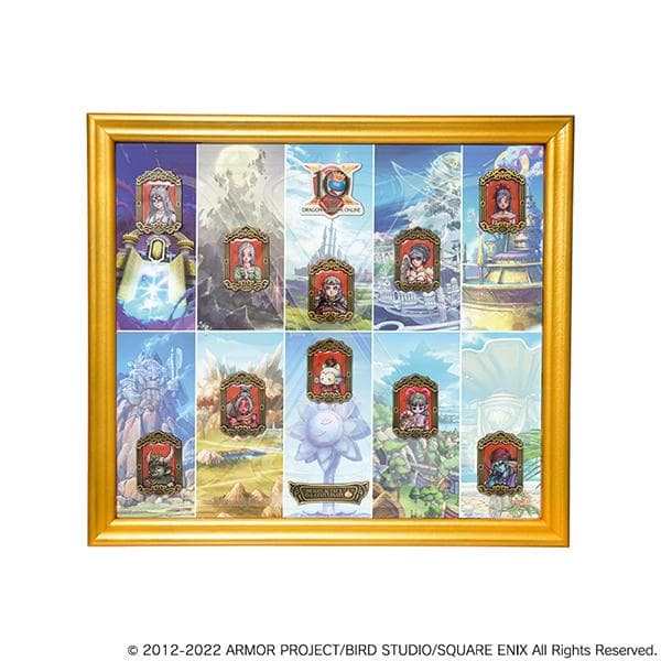 新品 ドラゴンクエストX オンライン 10周年記念 メモリアルピンズセット