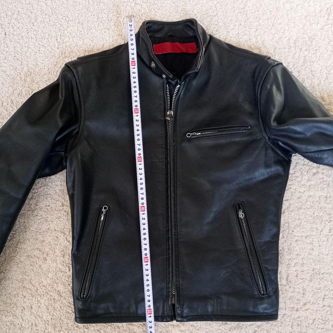 本革 シングルライダース 黒 SQUADRON メンズ M〜L相当