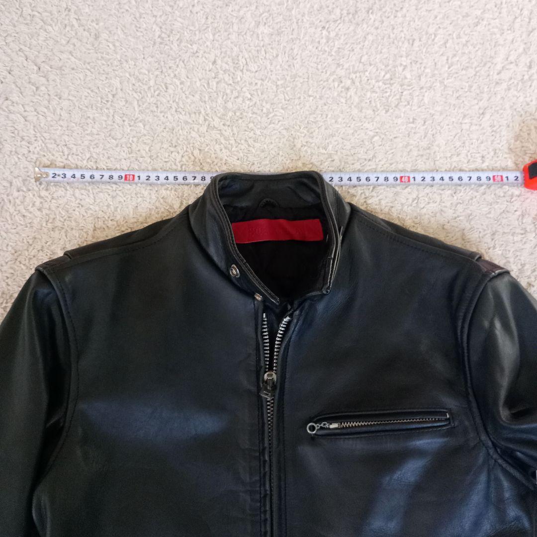 本革 シングルライダース 黒 SQUADRON メンズ M〜L相当