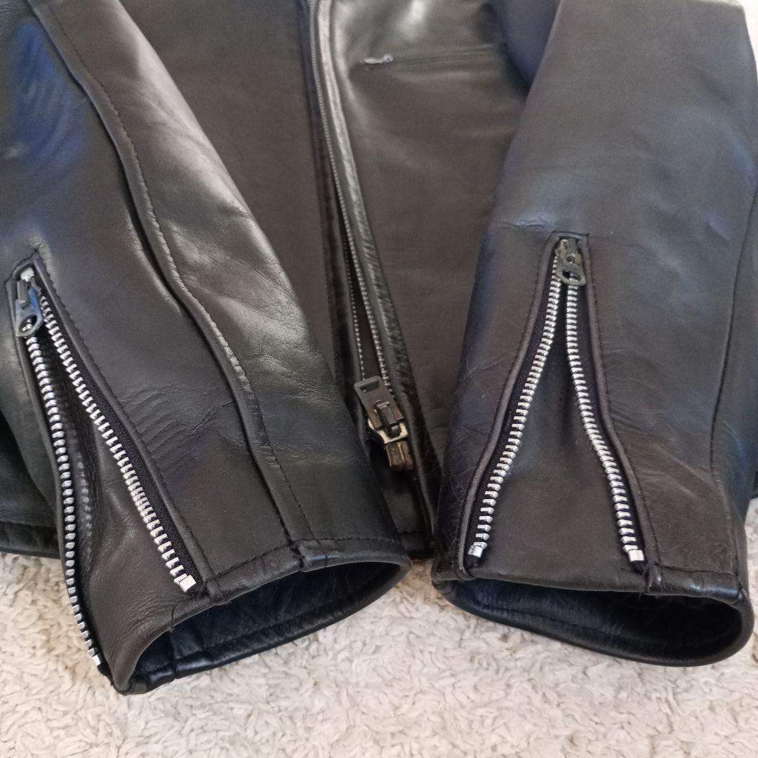 本革 シングルライダース 黒 SQUADRON メンズ M〜L相当