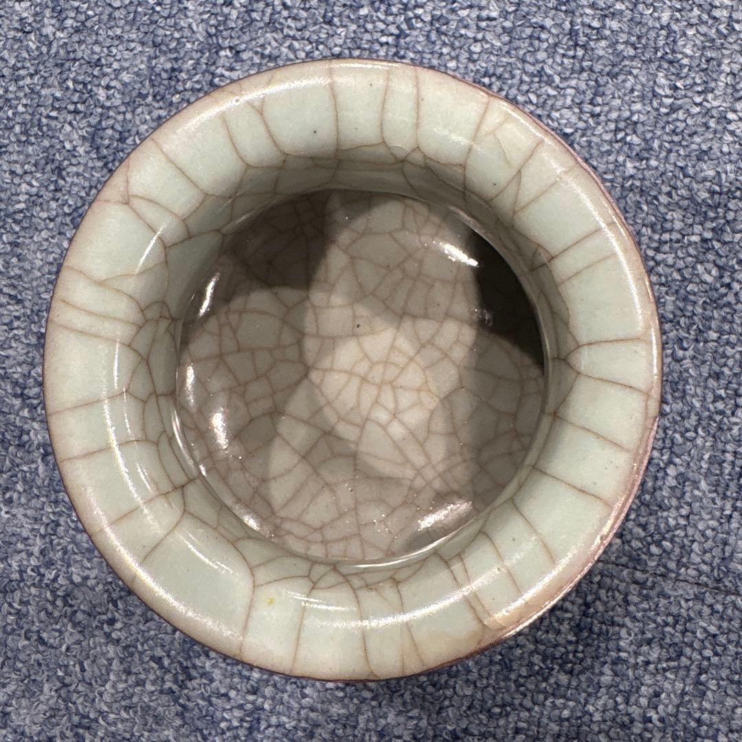 中国古美術・宋代 哥窯 双耳炉 灰青釉・観賞用・香炉・装飾品・縁起物・文房置物