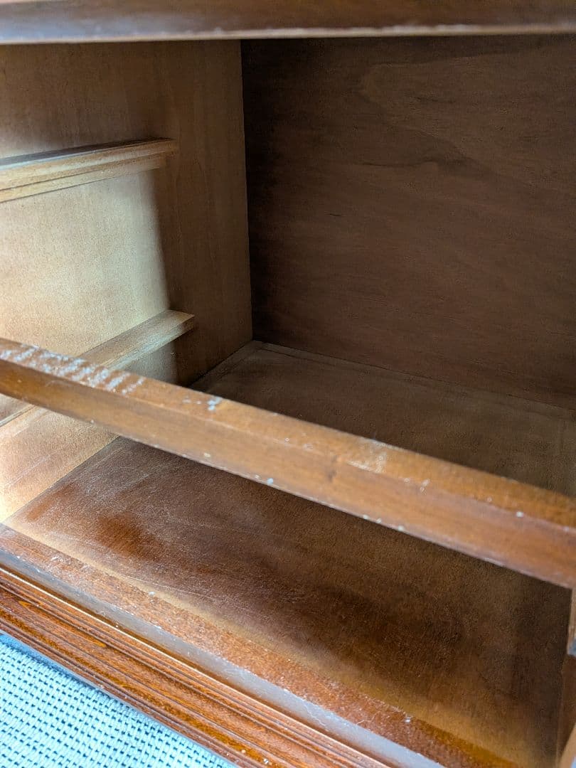 イタリア製 インポート 木製テレビ台 引き出し✕４付き