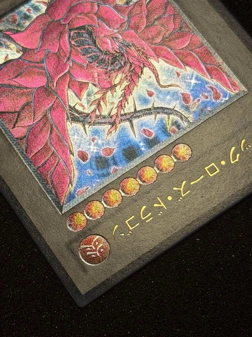 【超極美品】ブラック・ローズ・ドラゴン レリーフ　極深掘り