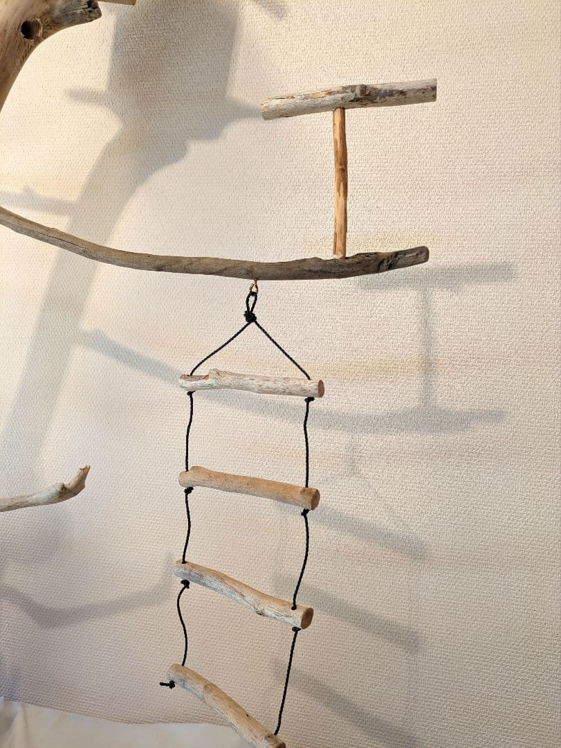 バードジム バードアスレチック 木製鳥止まり木 鳥小屋付き