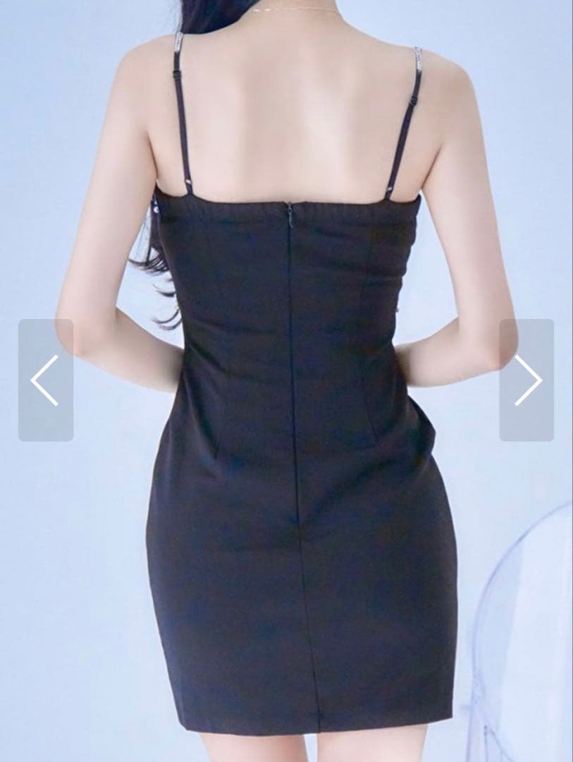 【即日発送】ビジューキャミタイトミニドレス/キャバドレス XSサイズナイトドレス