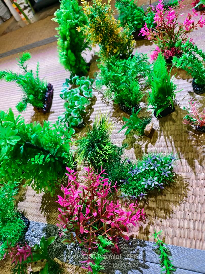 人工水草セット 多様な色と形