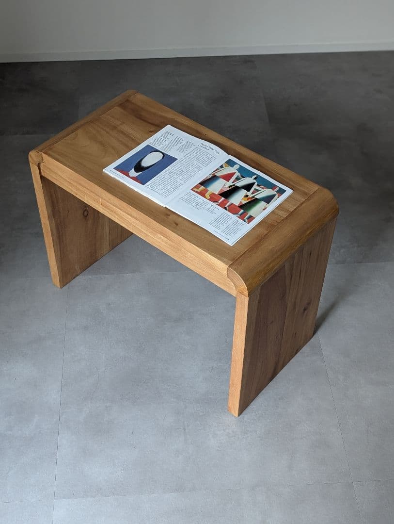 USED/カリッジマーケット チーク無垢材 サイドテーブル ベンチ 北欧