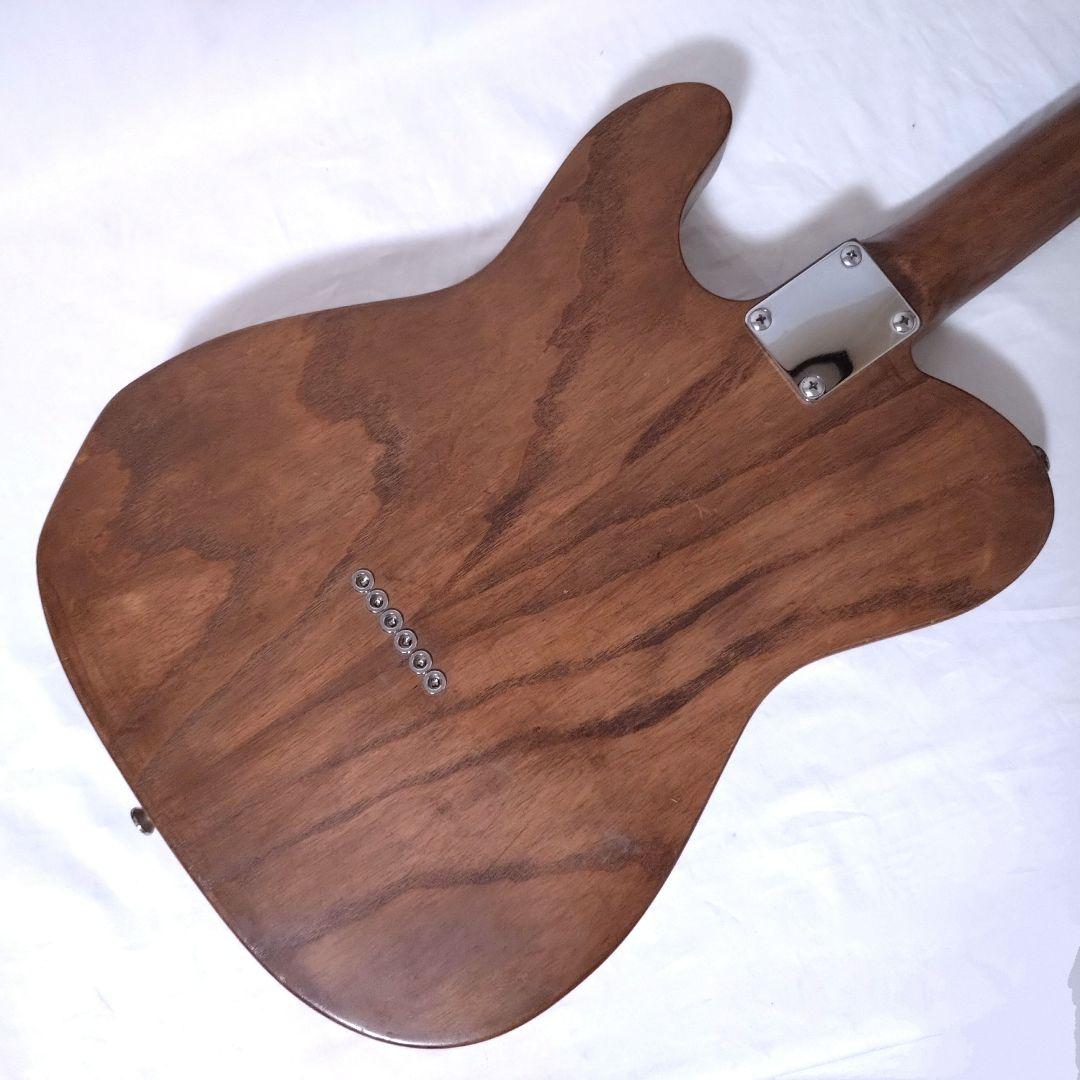 ノーブランド　テレキャスタータイプ　カスタム仕様　ナチュラルウッド　P-90