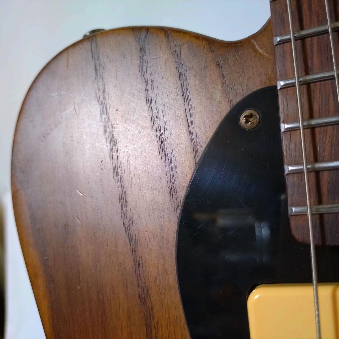 ノーブランド　テレキャスタータイプ　カスタム仕様　ナチュラルウッド　P-90