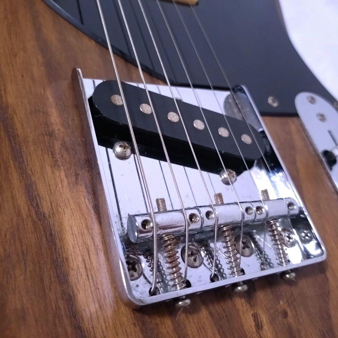 ノーブランド　テレキャスタータイプ　カスタム仕様　ナチュラルウッド　P-90