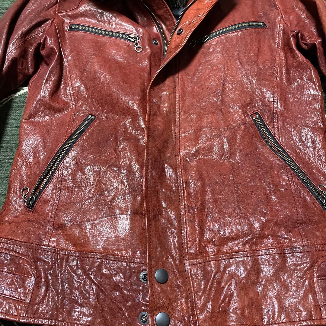 ジャケット・アウター Tete homme goat leather fur jacket